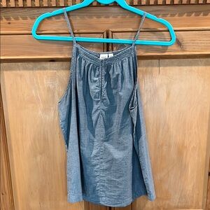 Gap Blue Chambray Sleeveless Top